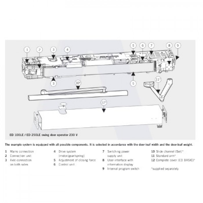 Dorma ED100 LE Low Energy Swing Door Operator